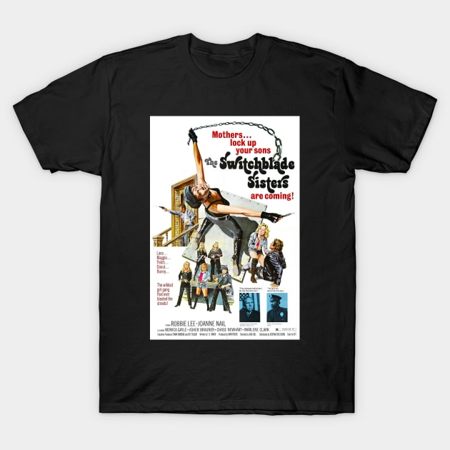 Switchblade Sisters 1975 poster T-Shirt by Pop Fan Shop